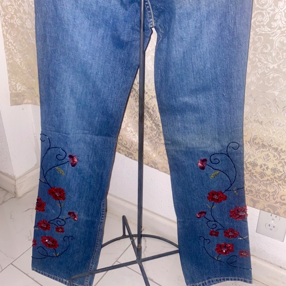 Ladies Parasuco Embellished Extreme Fit Jeans Sz 34 - Picture 5 of 8